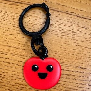 Kids Cherry Smiley Face Keychain - Red